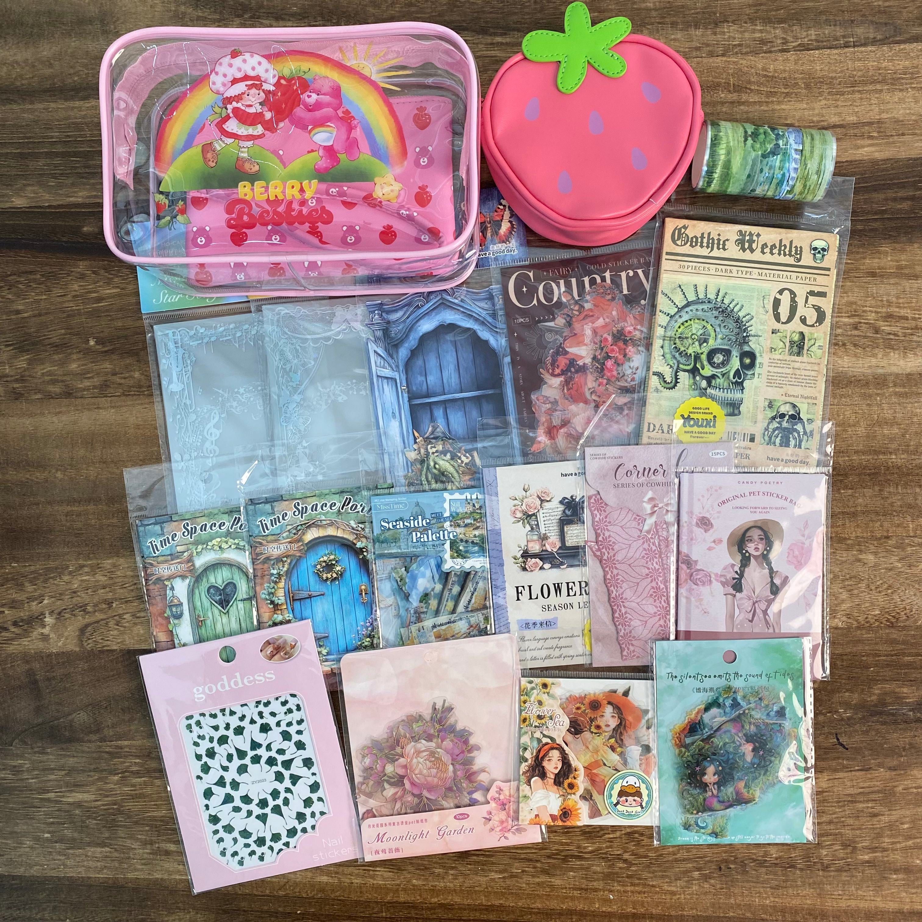 Colorful journaling supplies mixed bundle