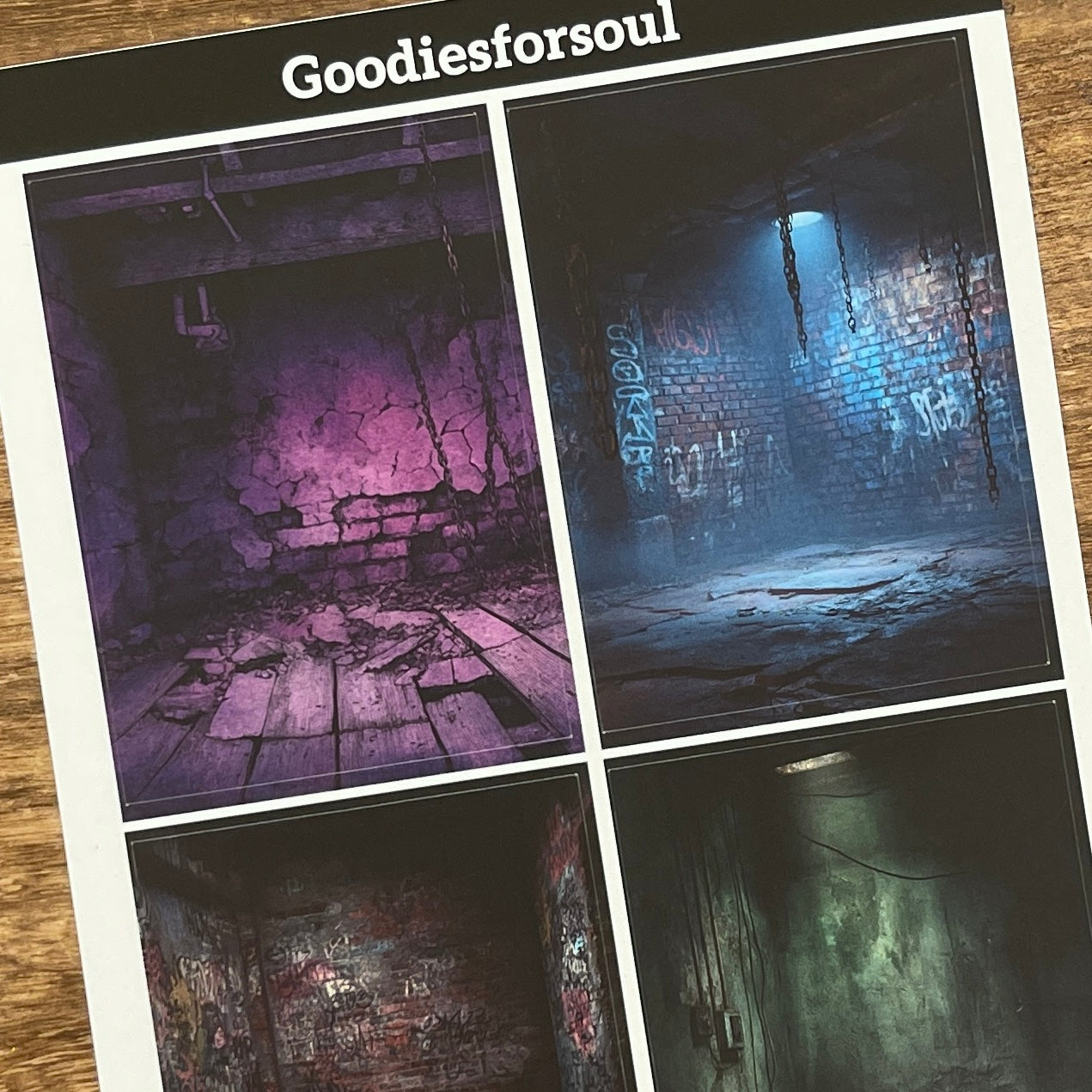 Underground Echoes Background Stickers
