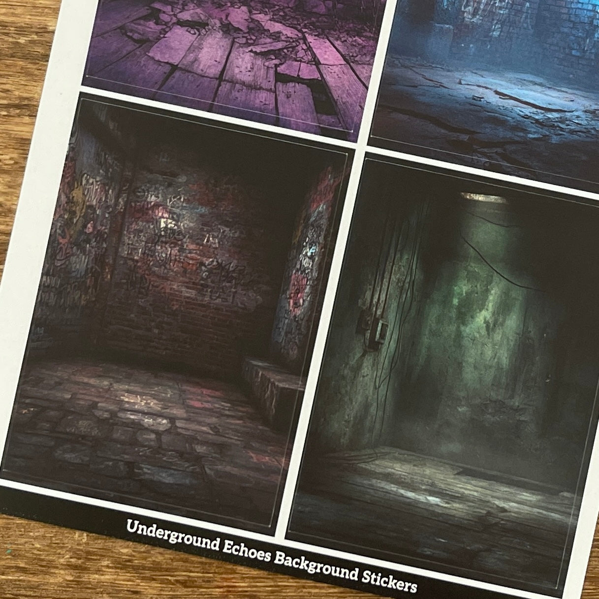 Underground Echoes Background Stickers