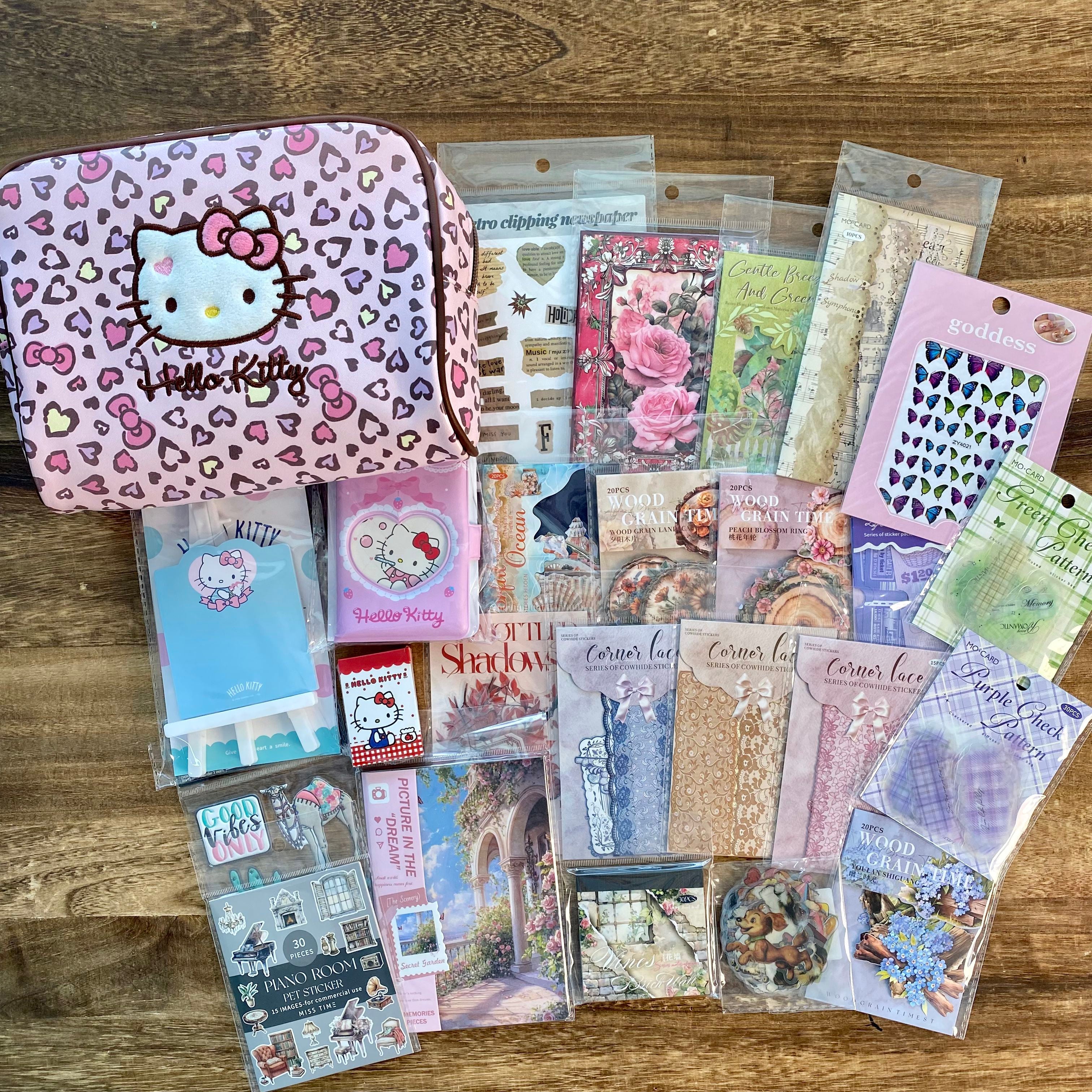 Colorful journaling supplies mixed bundle