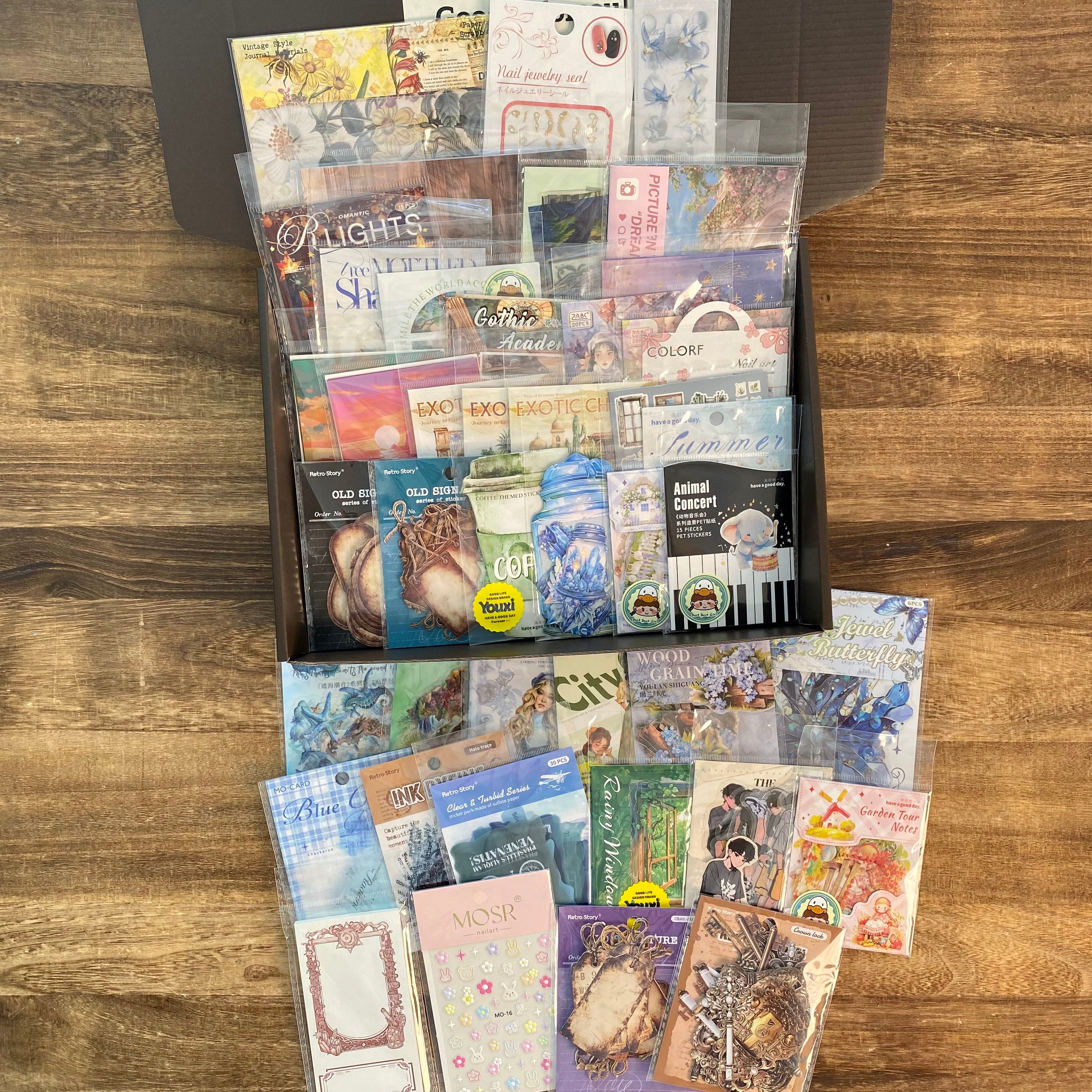 Colorful journaling supplies mixed bundle