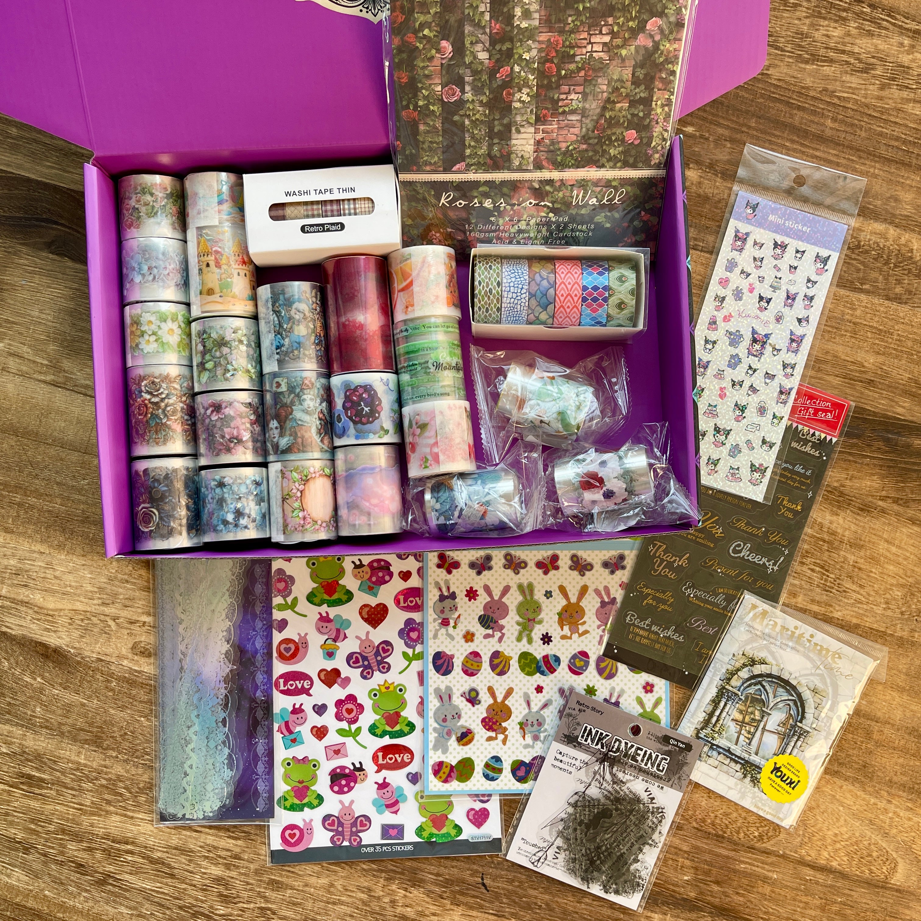 Tape journaling supplies mixed bundle