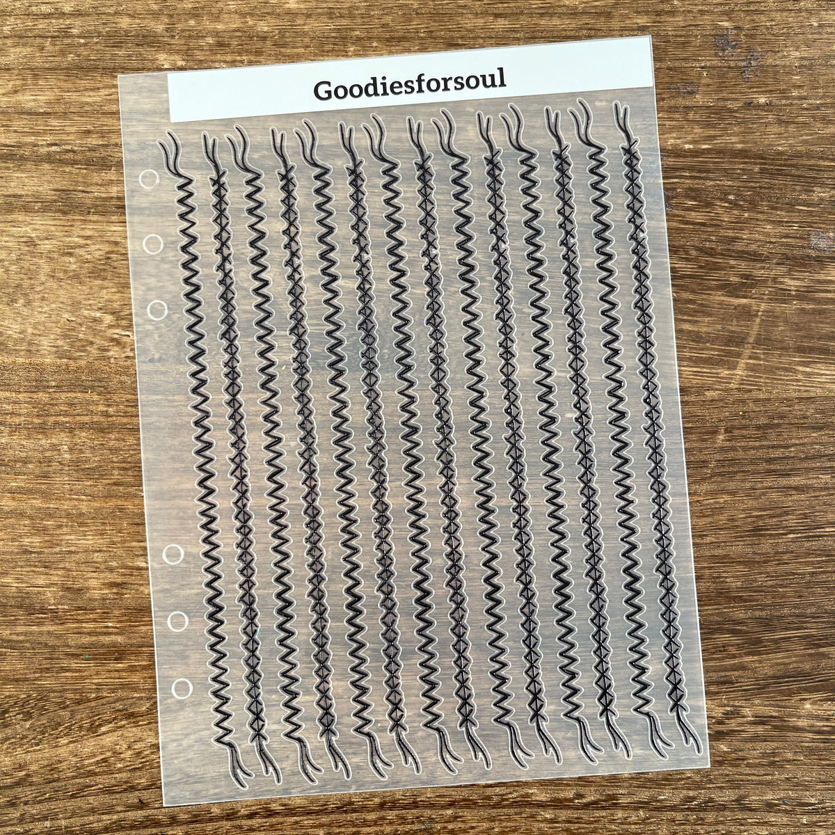 Full 3D stitching sticker sheet