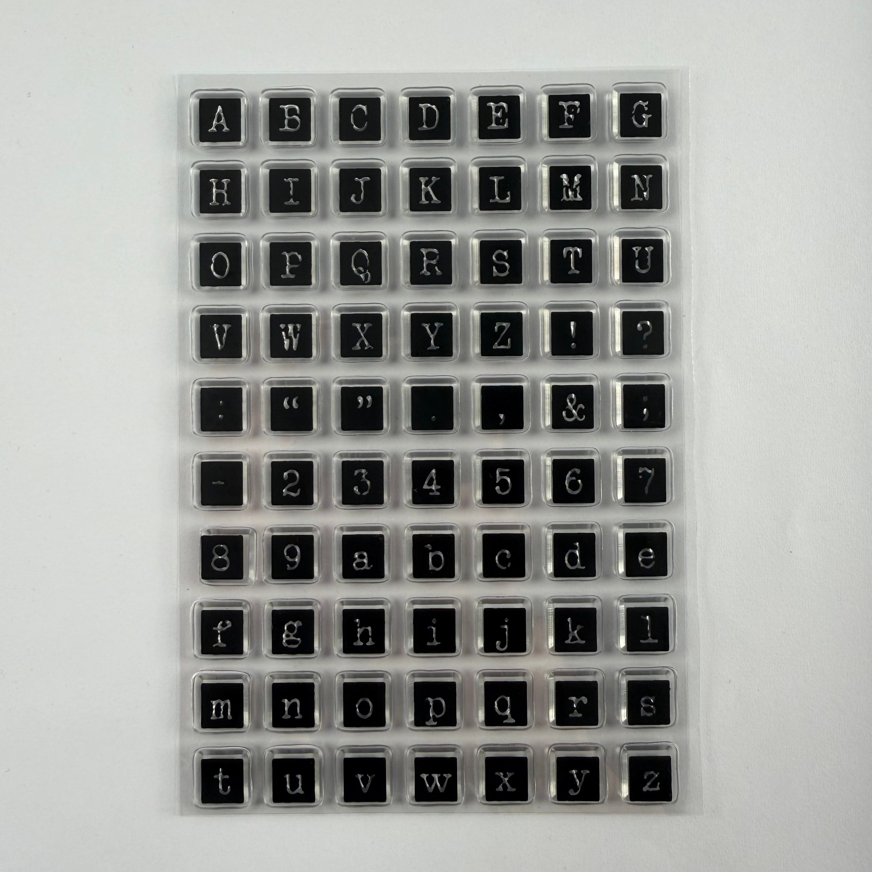 Vintage Letters background Stamp (11 x 16 cm)