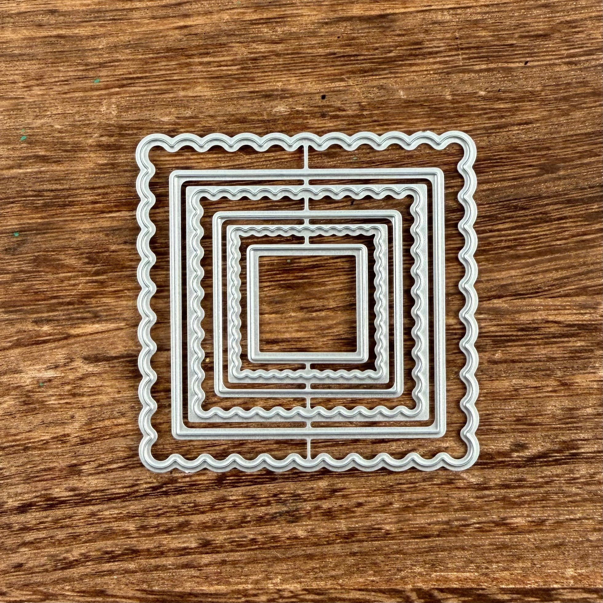 Wavy Edge Stamps cutting dies cut