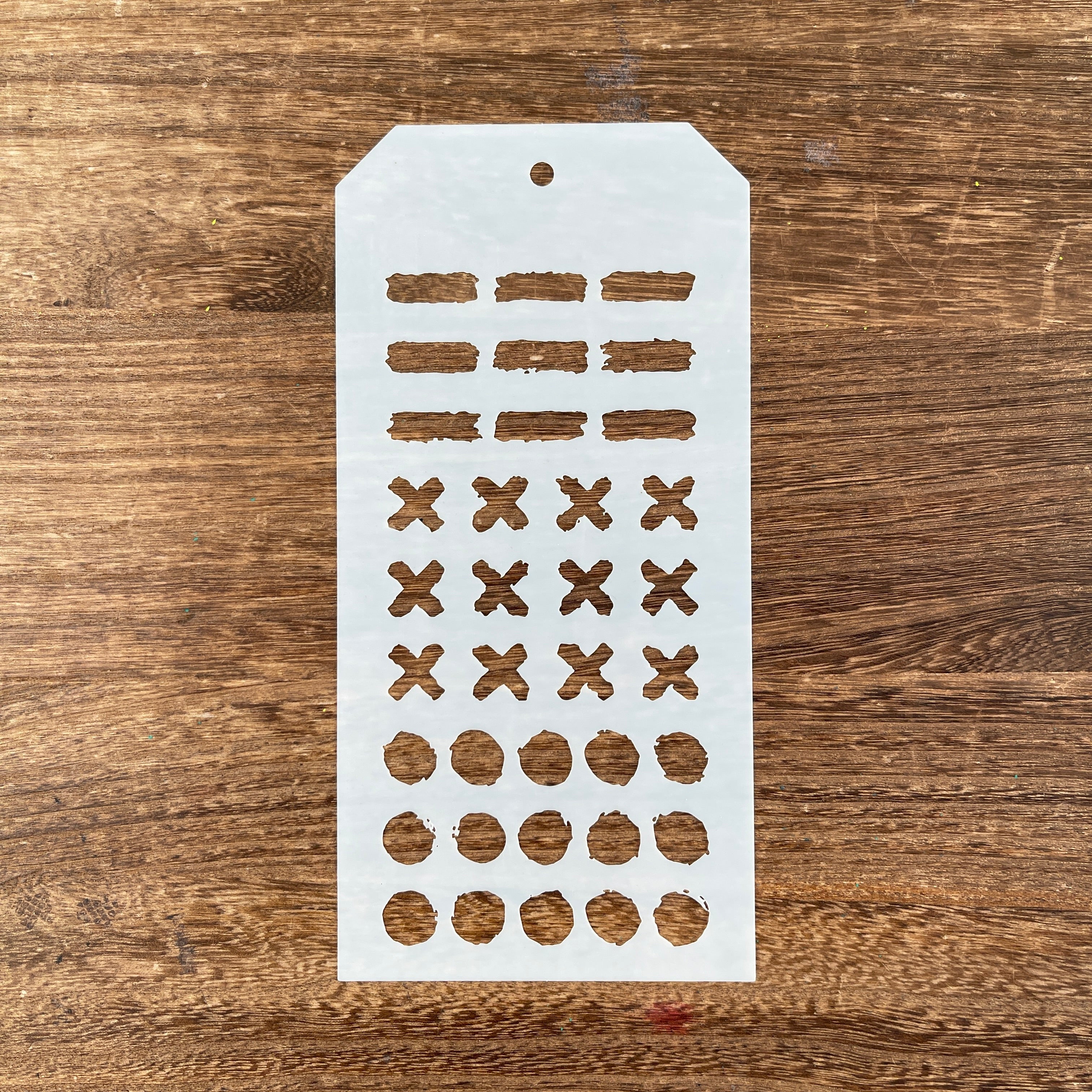 Geometric pattern stencil (10.4 × 21 cm)