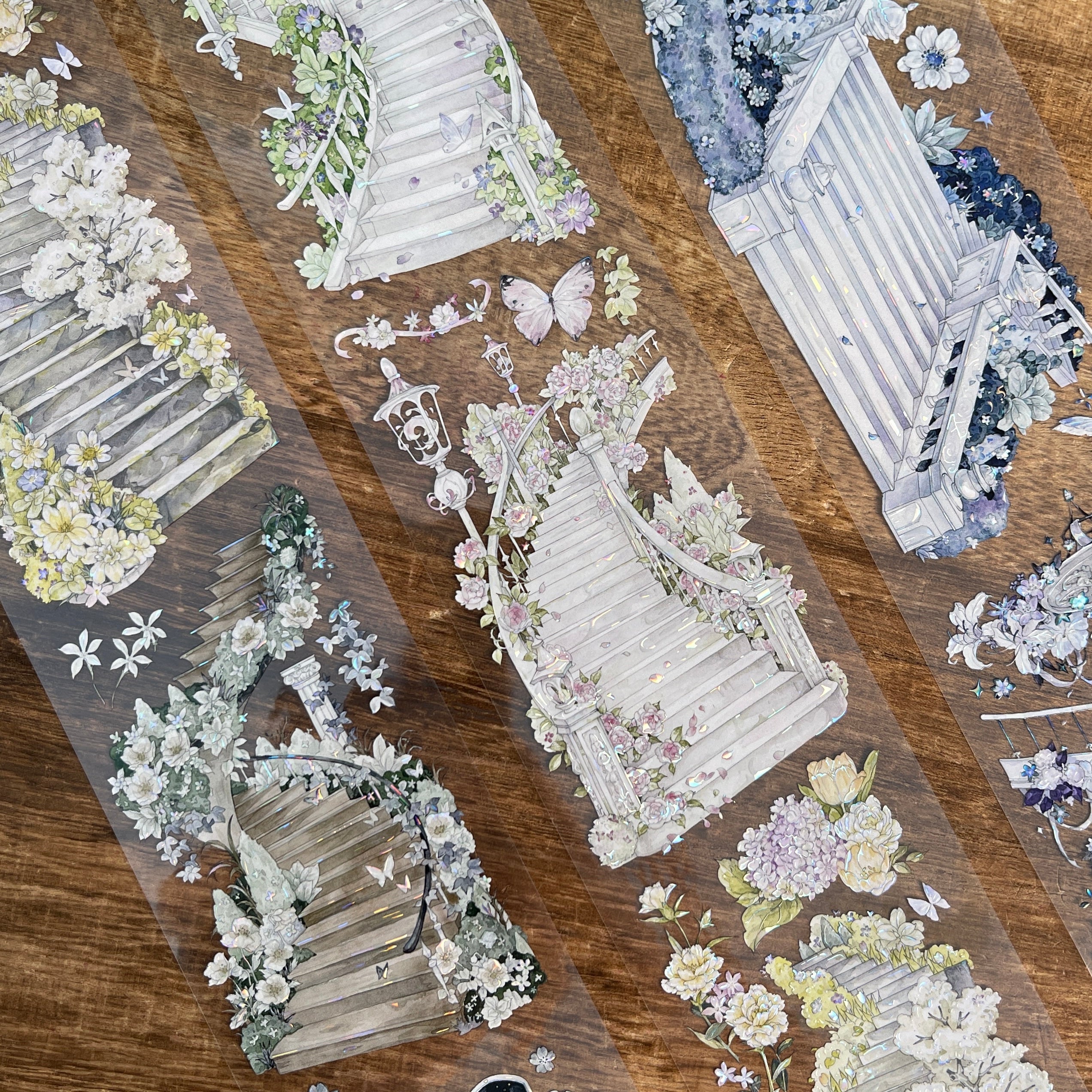 Flower Staircase PET Tape (6.3 x 100 cm) 1 loop