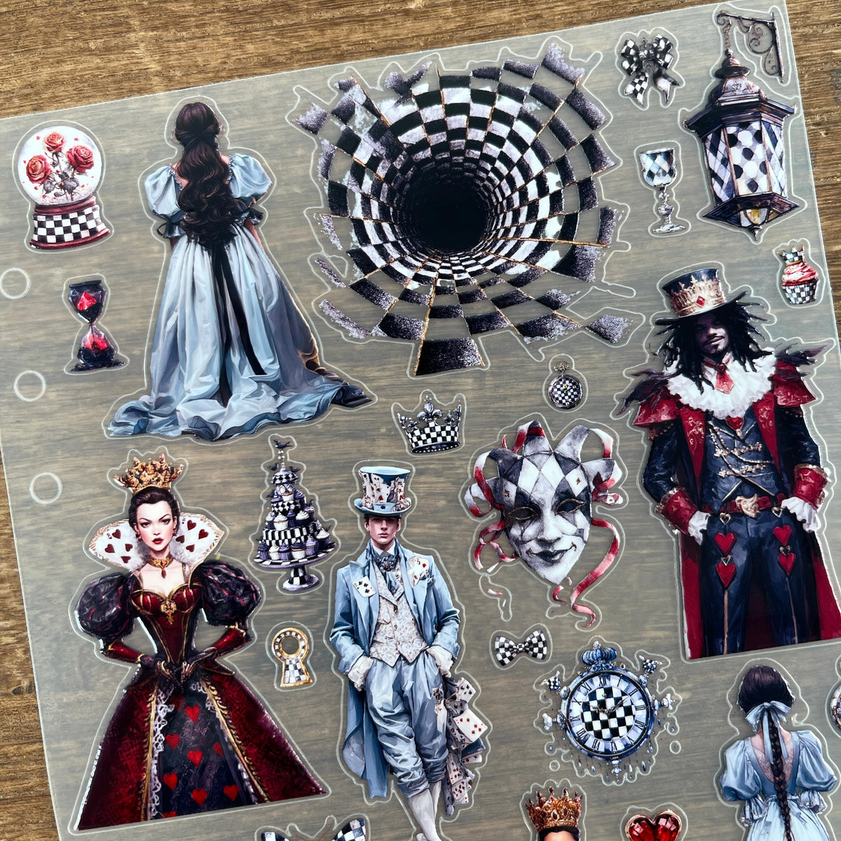 3D Halloween Alice (C) PET Sticker 1 Pcs