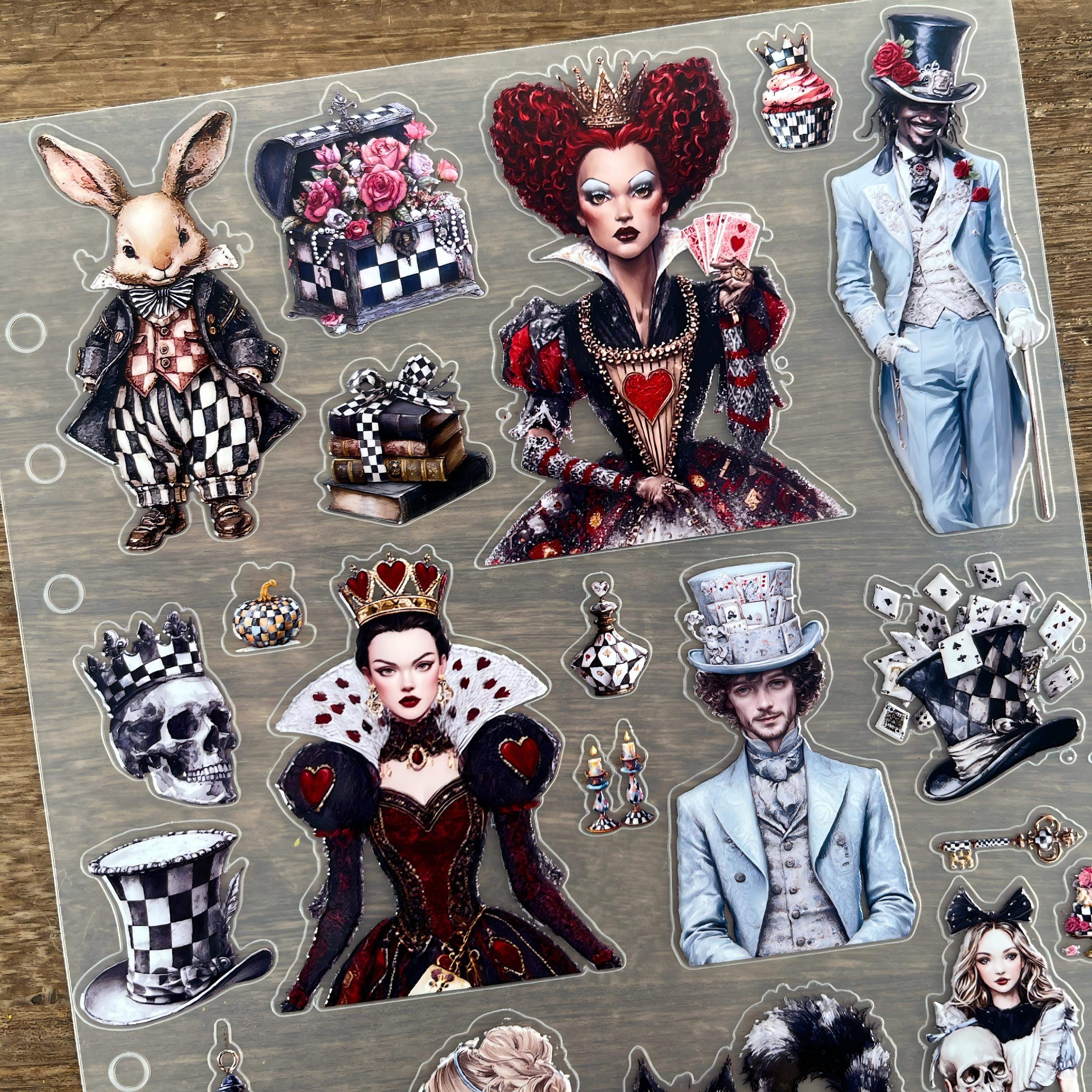 3D Halloween Alice (A) PET Sticker 1 Pcs