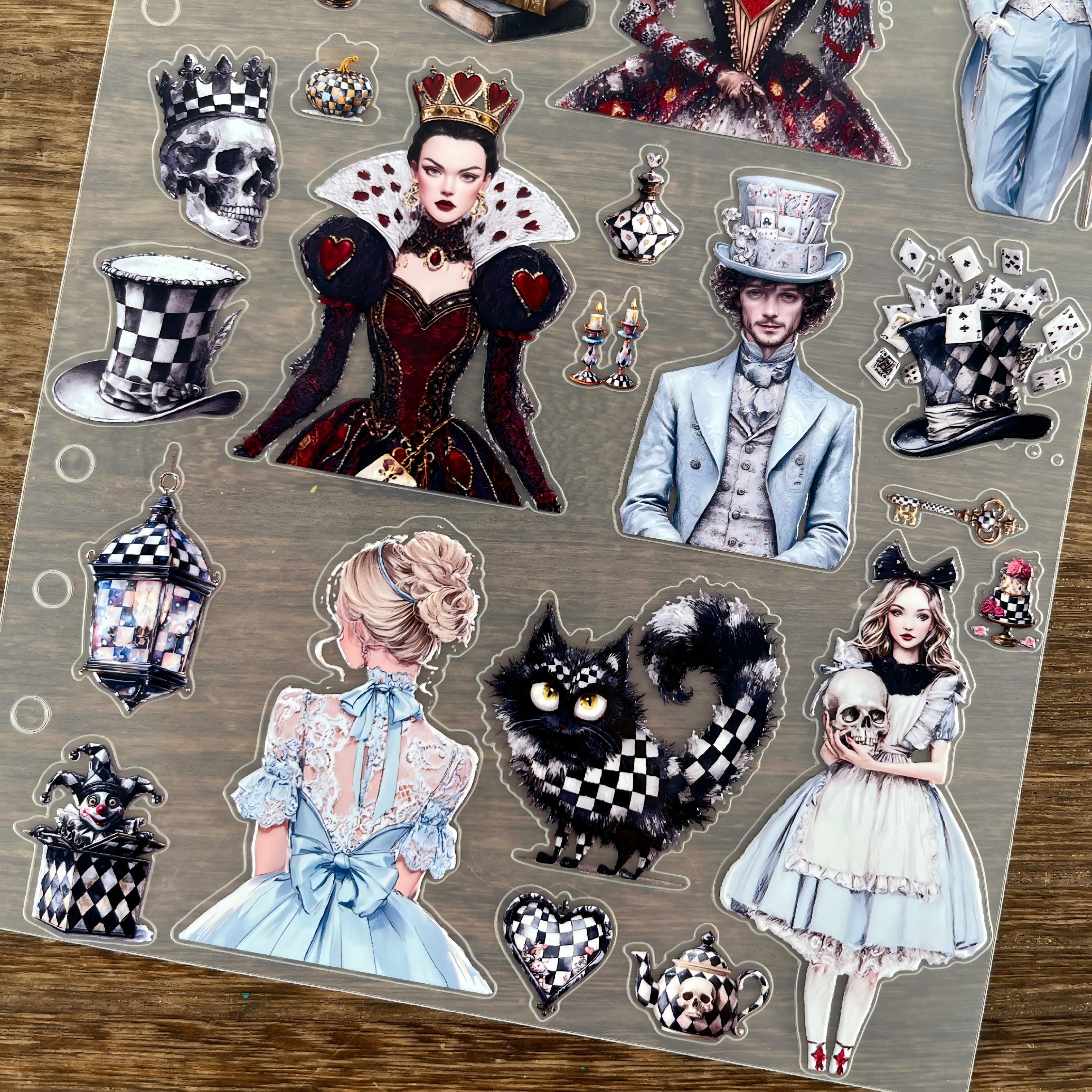 3D Halloween Alice (A) PET Sticker 1 Pcs