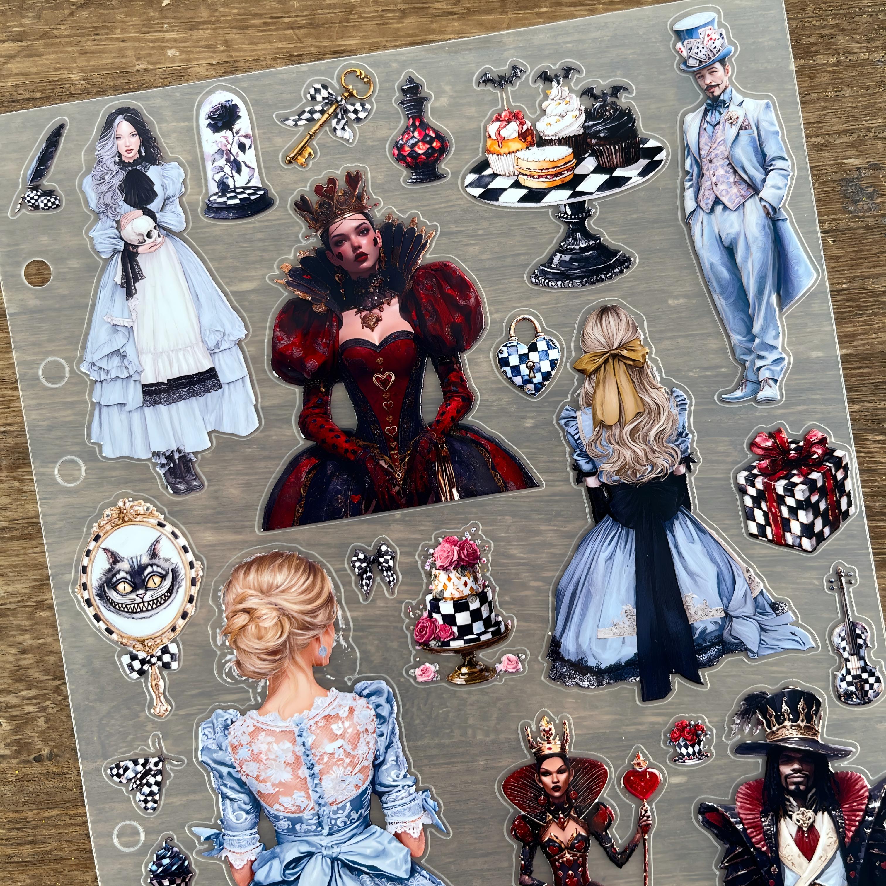 3D Halloween Alice (B) PET Sticker 1 Pcs