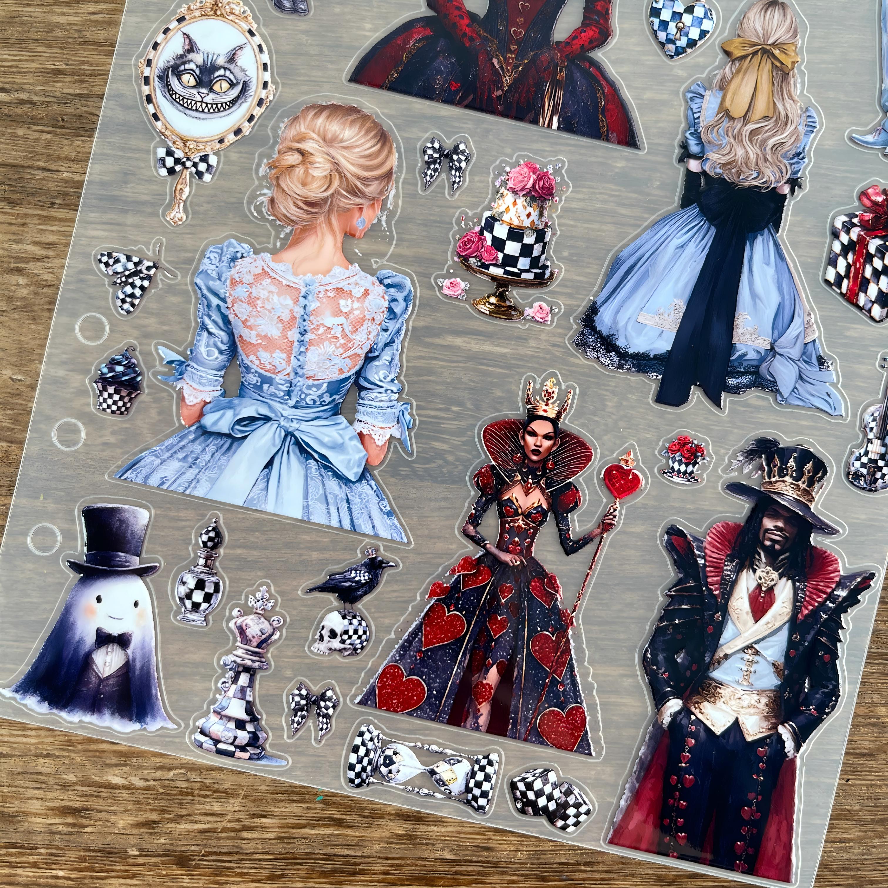3D Halloween Alice (B) PET Sticker 1 Pcs