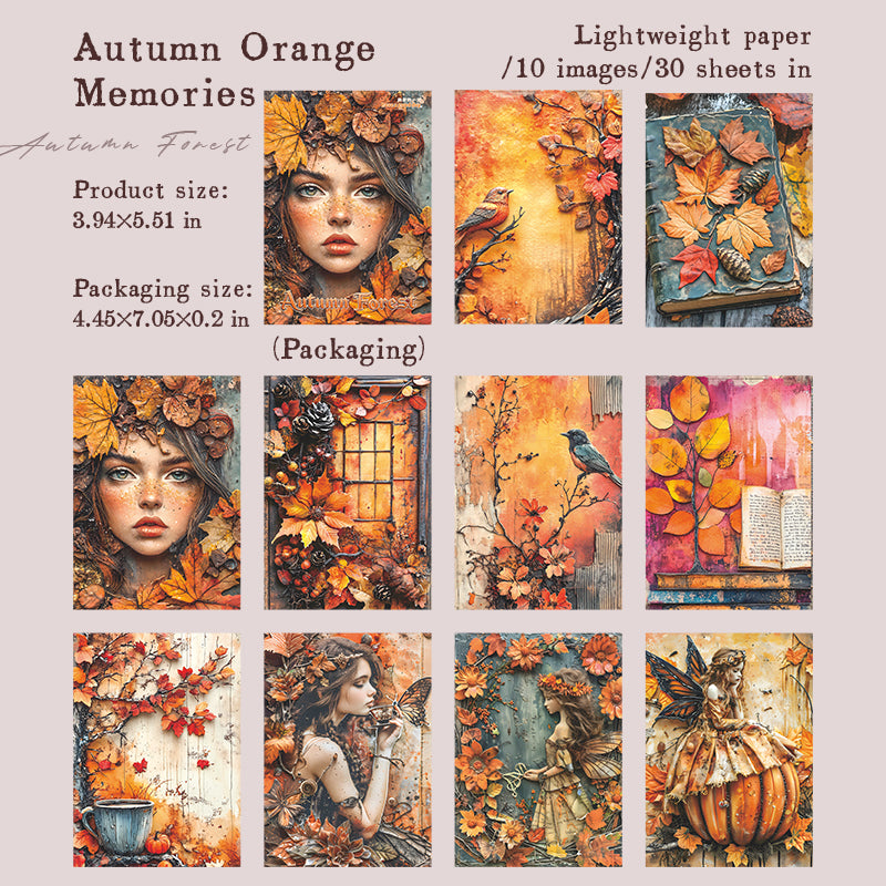 Autumn Forest paper -30Pcs each pack
