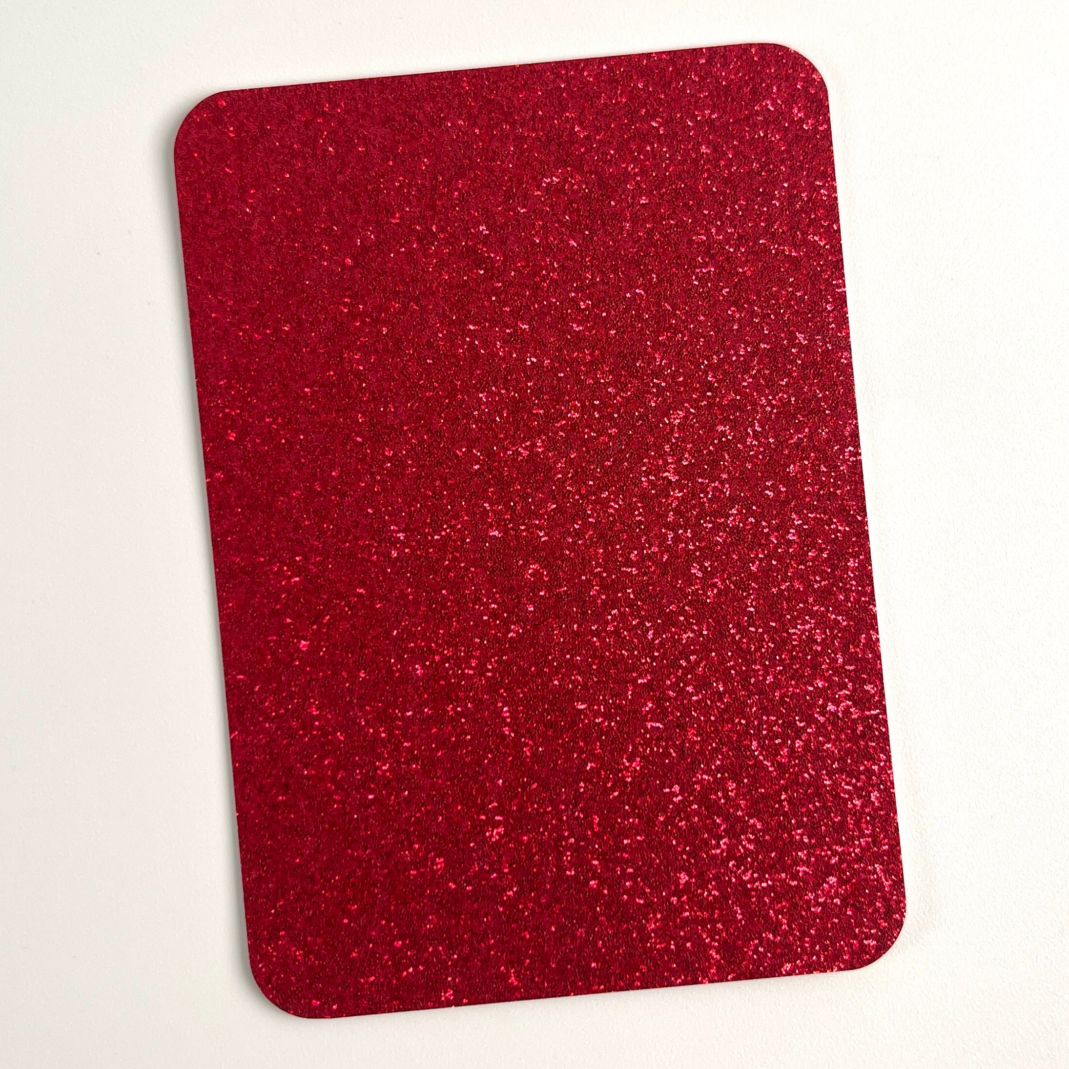 24 Colors Glitter ATC Blanks, Pre-Cut Artist Trading Cards 2.5x3.5 Inches, Rounded Corners Glitter Cardstock Base for Mixed Media, Scrapbooking, Art Swaps