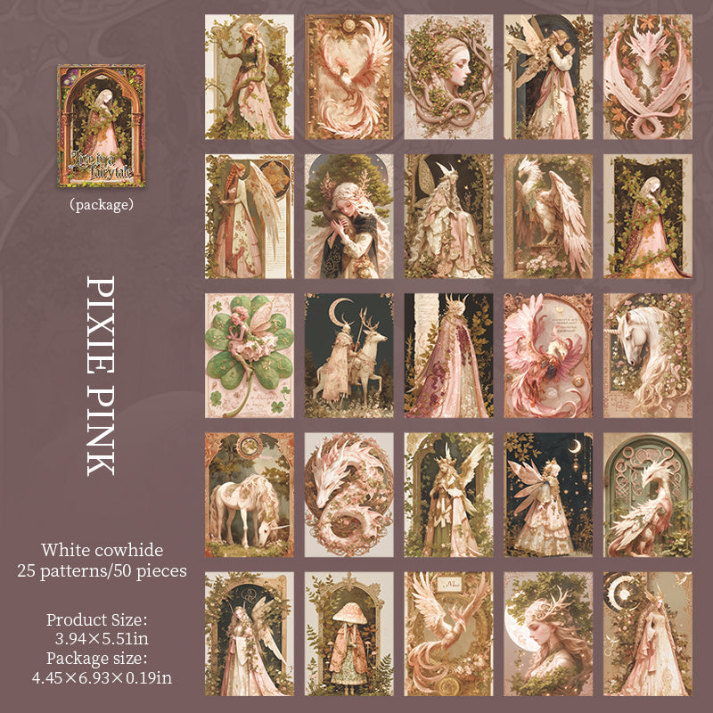 Dark fairy tale paper -50Pcs each pack