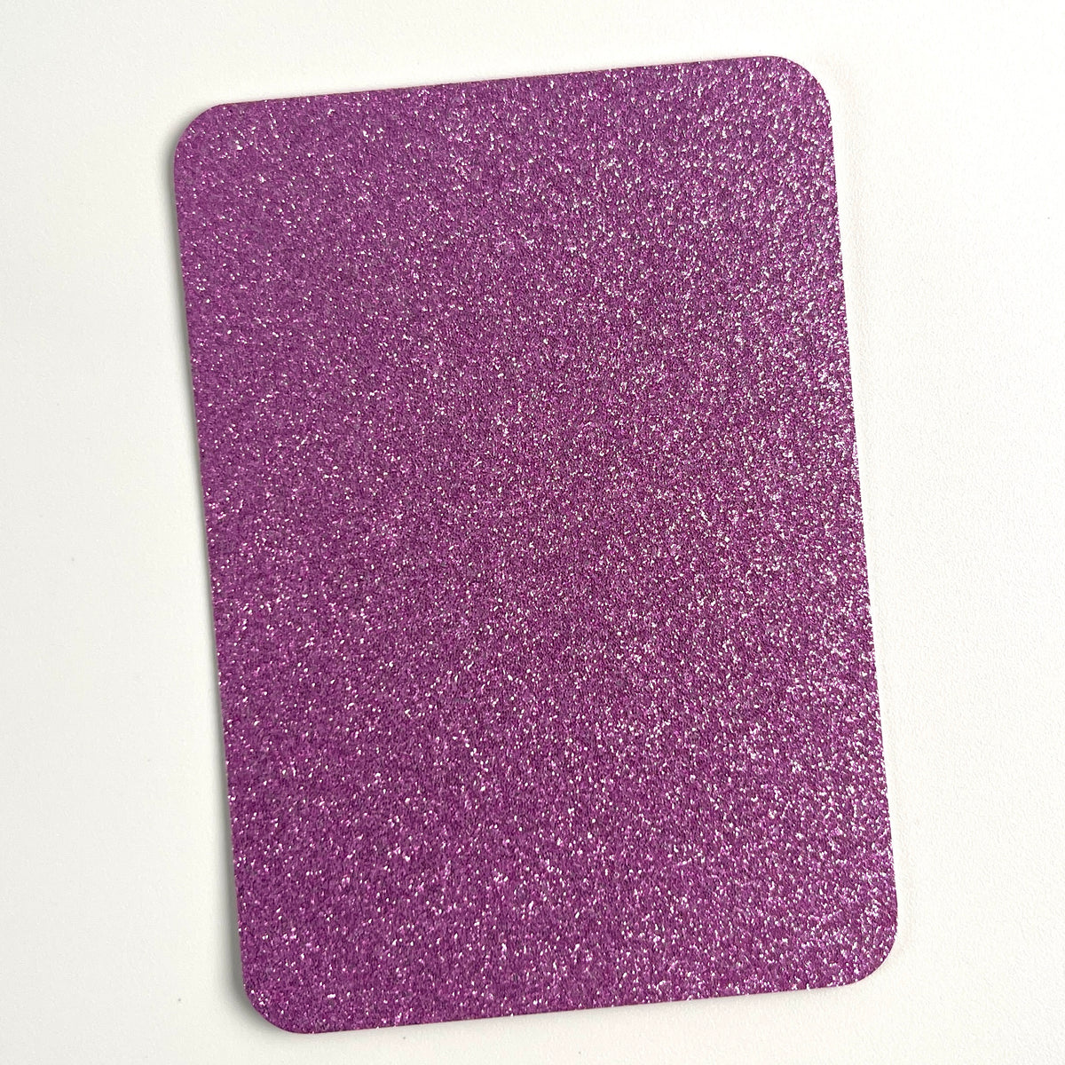 Mauve Dusty Purple glitter ATC blank – 2.5x3.5 inch pre-cut artist trading card with rounded corners