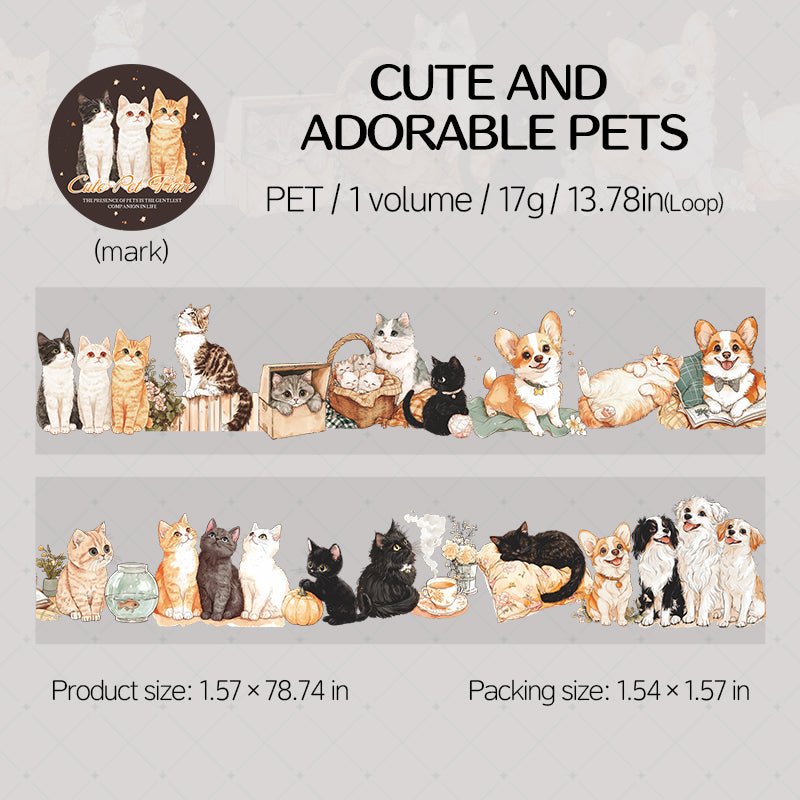 Cat and puppy PET tape -4cm*2M