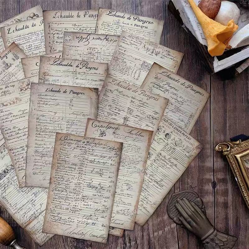 1108 Handmade Vintage Pattern Paper -20Pcs each pack