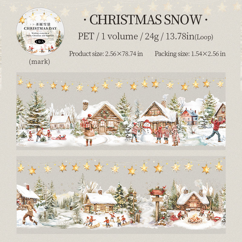 Christmas PET tape -6.5CM*2M
