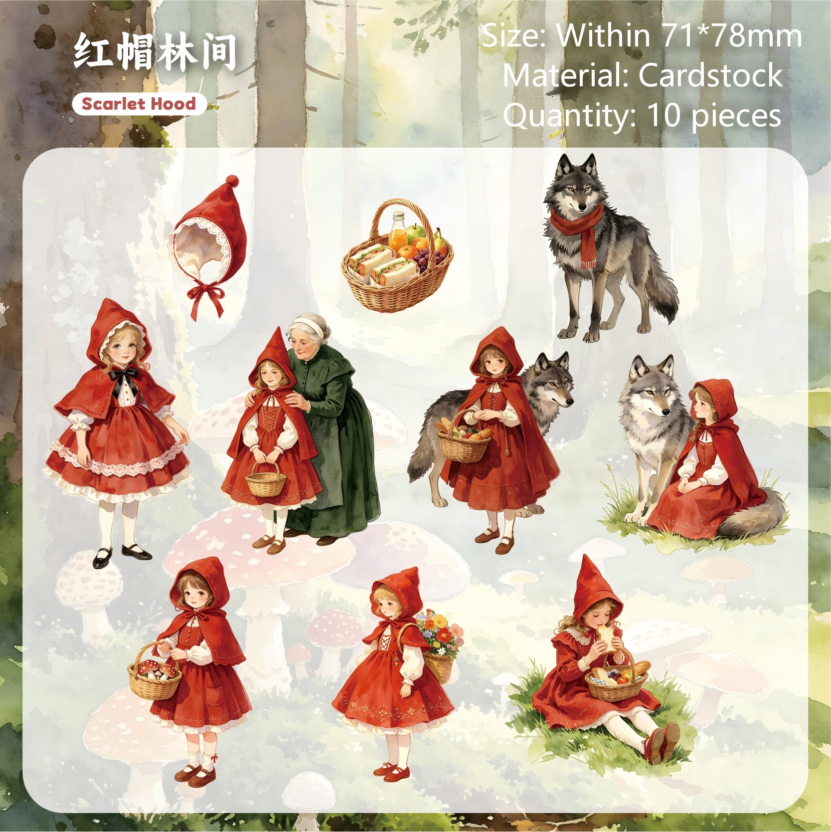 Fairy Ballads Cardstock Stickers -10Pcs each pack