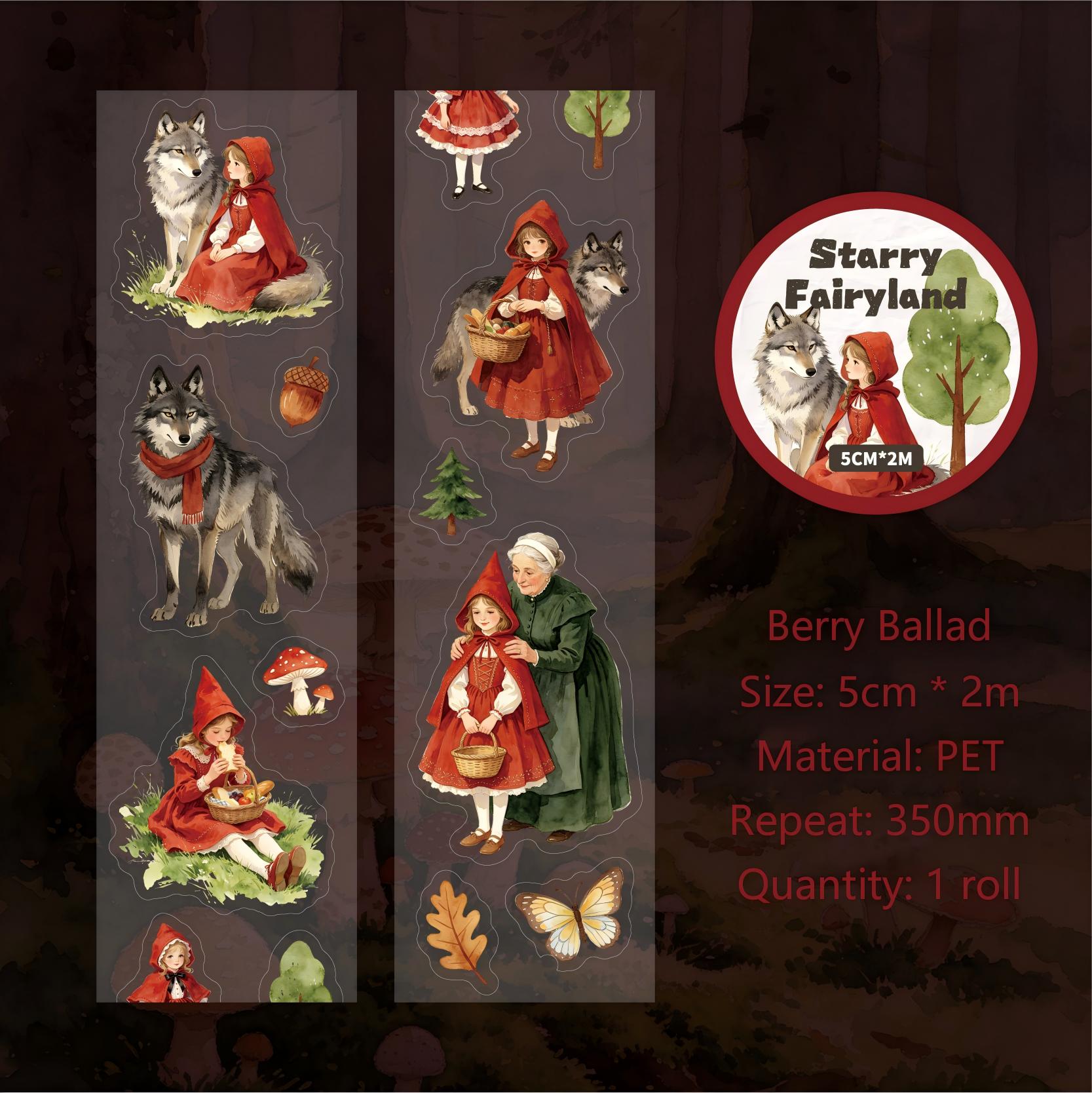 Starry Field Fairy Tale pre-cut PET Tape (5cm x 2m)