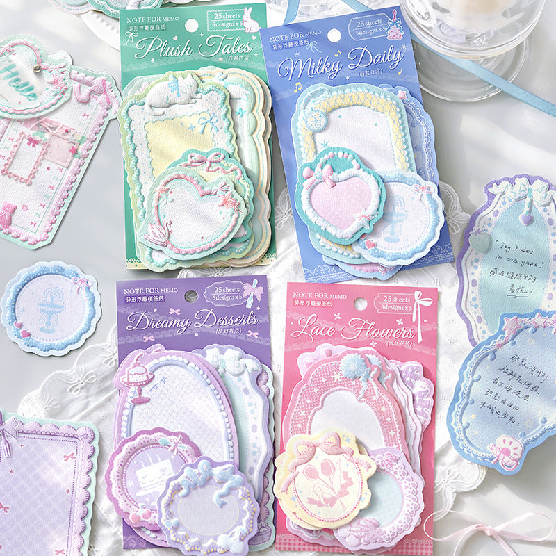 Lace Ode Memo Pad -25Pcs each pack