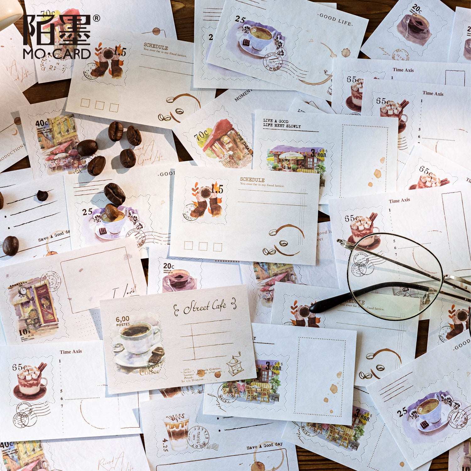 0510 Letter from the Journey Series Paper -50Pcs each pack