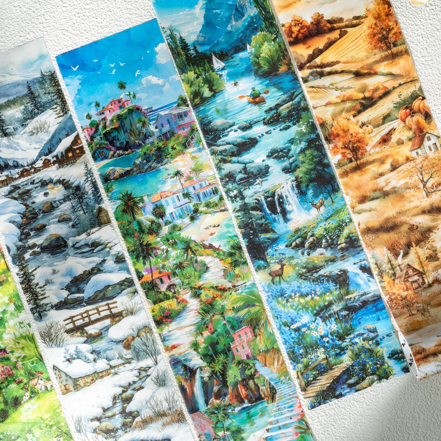 0625 Four seasons scenery Washi tape -8cm*2M