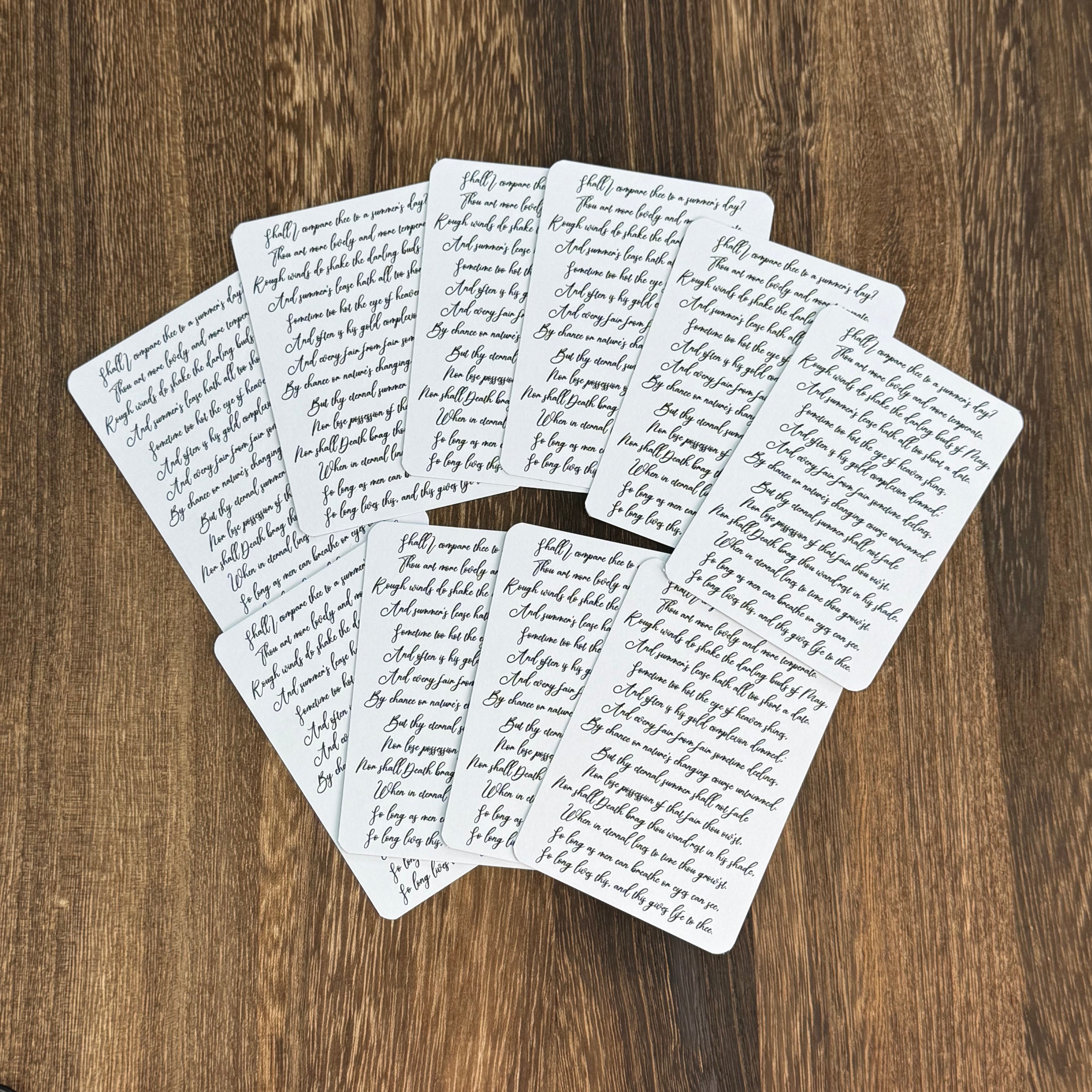 Black and white ATC card pack