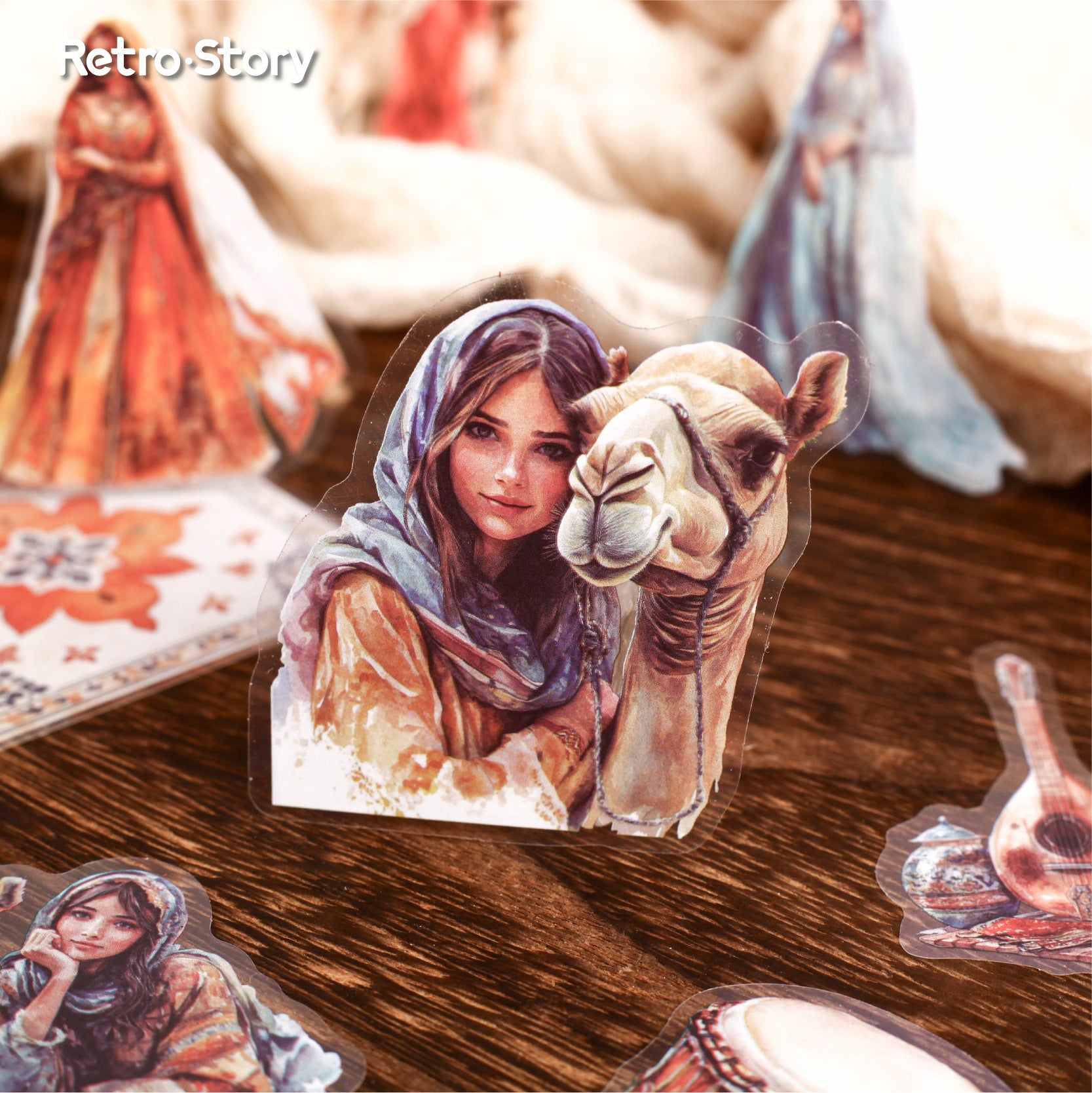 0515 Exotic Peninsula PET Sticker -20Pcs each pack