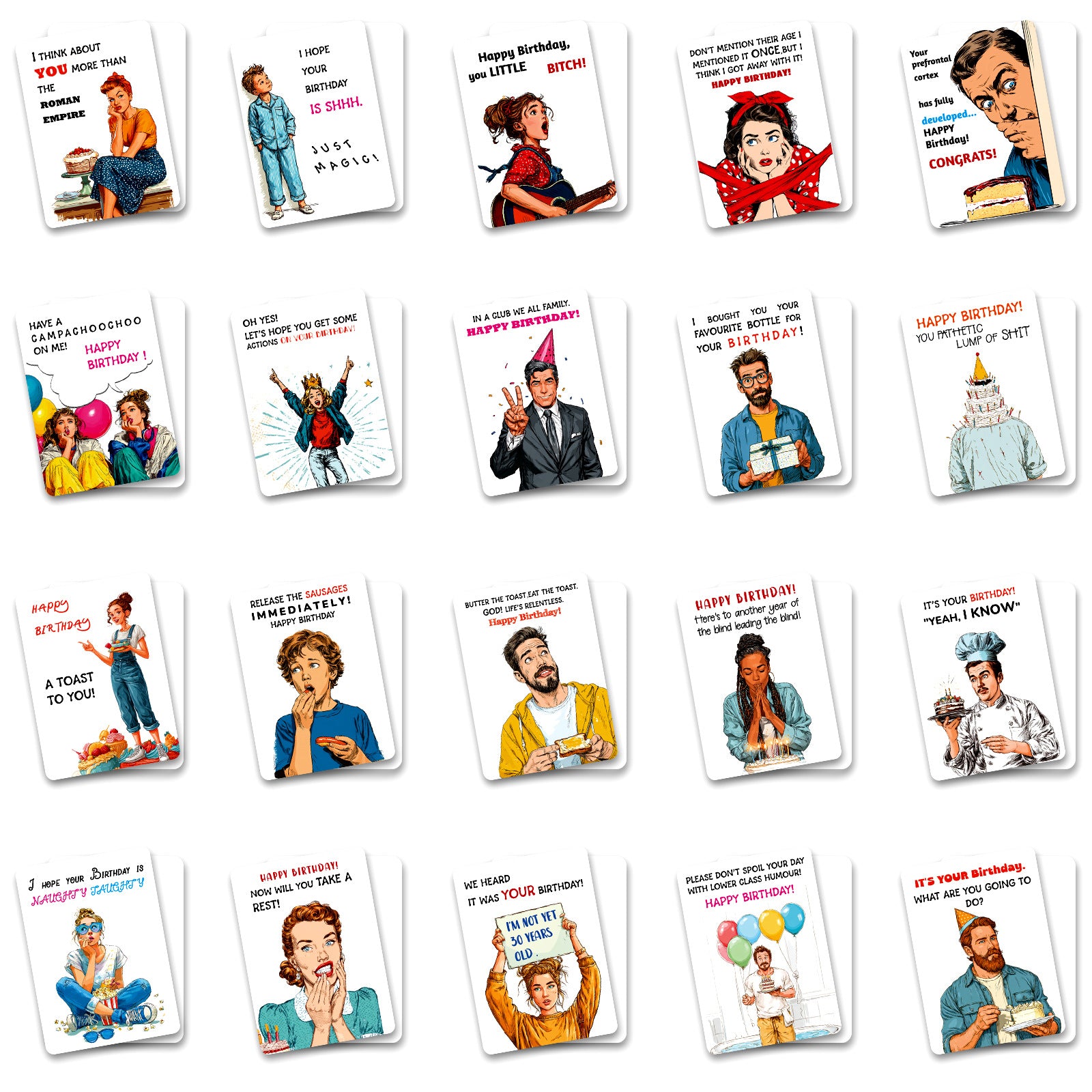 0717 Birthday Gift ATC card 50pcs 2.5*3.5 inch