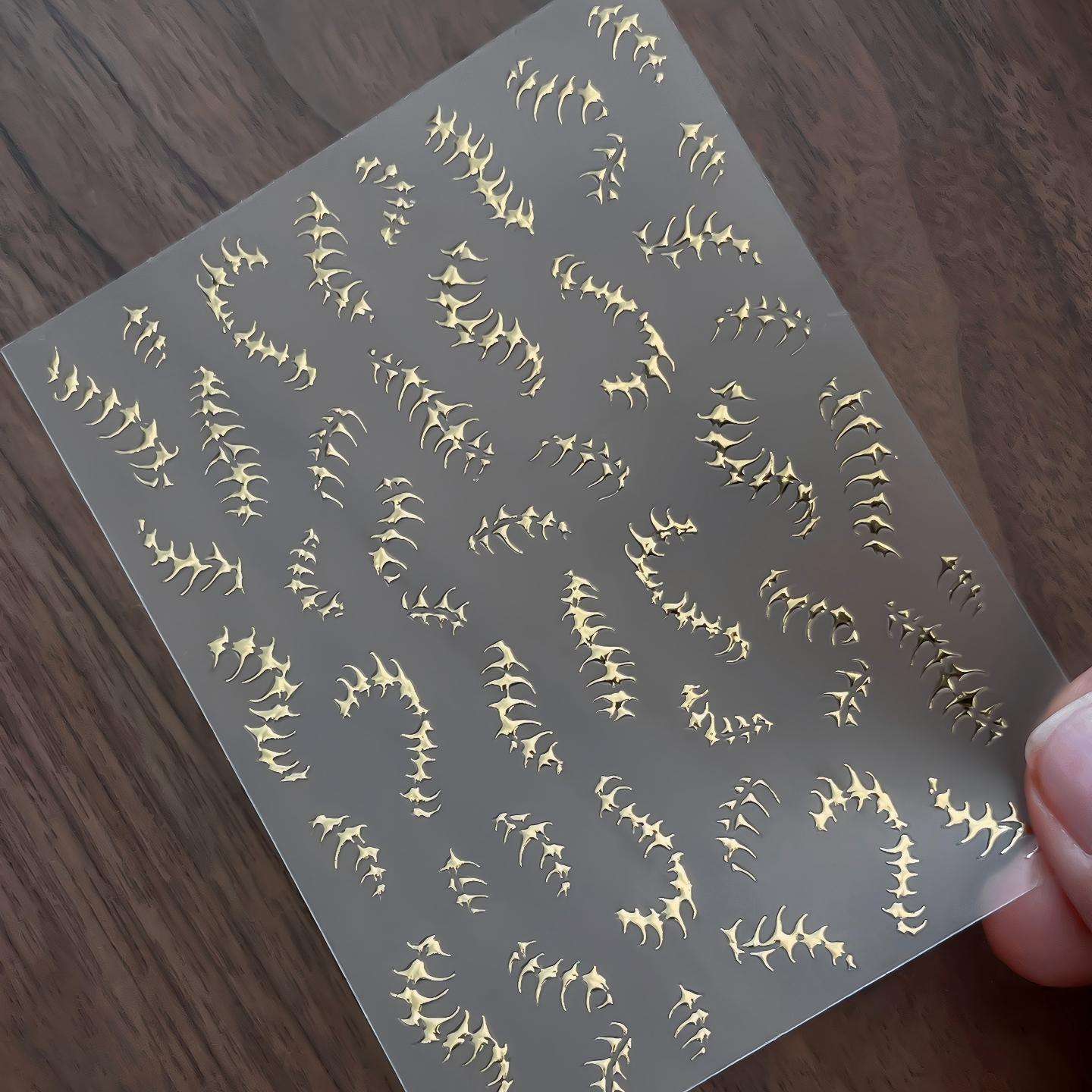 M336- Vines Embossed Mini sticker 1 Pcs