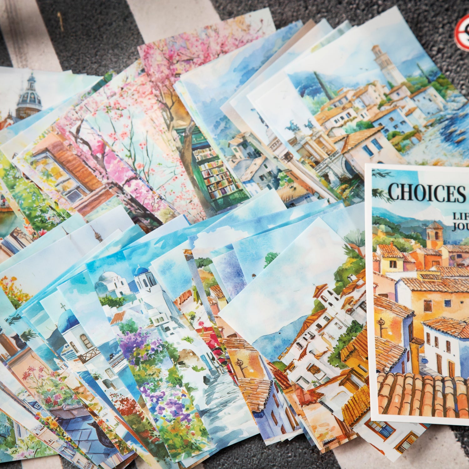 0325 Journey around the world Series Sticker -10Pcs each pack