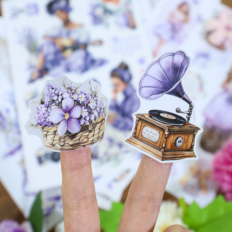 S-1165 Song of lavender Sticker Book -20Pcs each pack