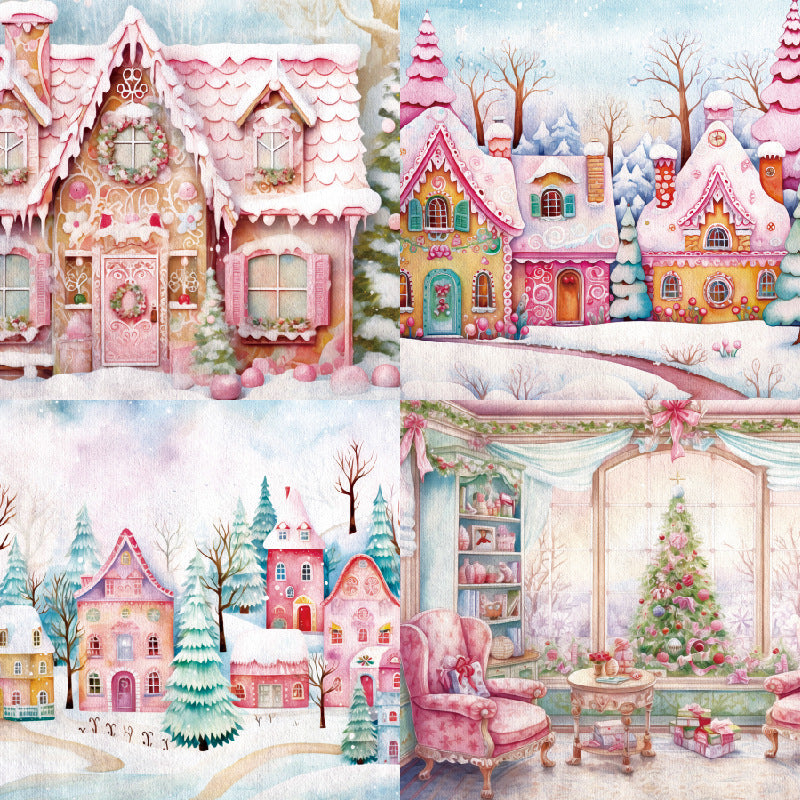 1004 Holiday background paper R2443 -24Pcs each pack