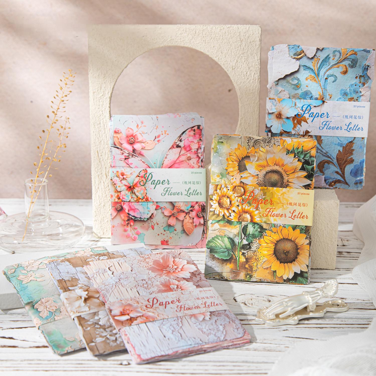 0731 Flower paper -20Pcs each pack