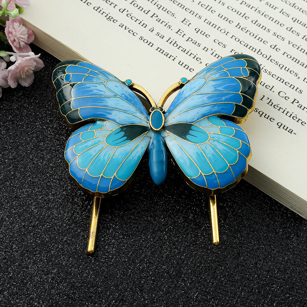 0517 Butterfly Colored glaze Bookmark