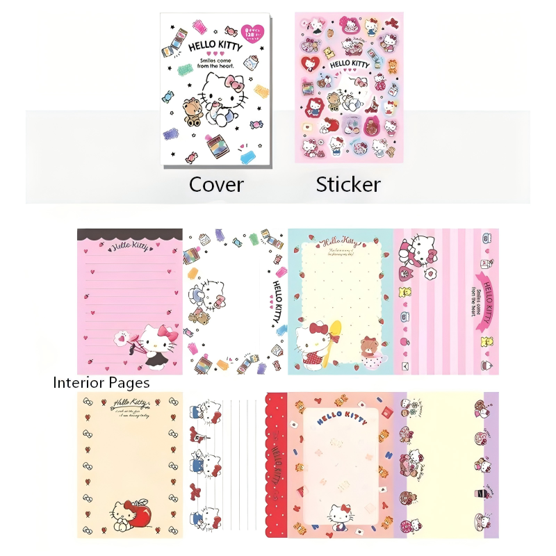 Candy Hello Kitty Sticky Note Pad -128Pcs each pack