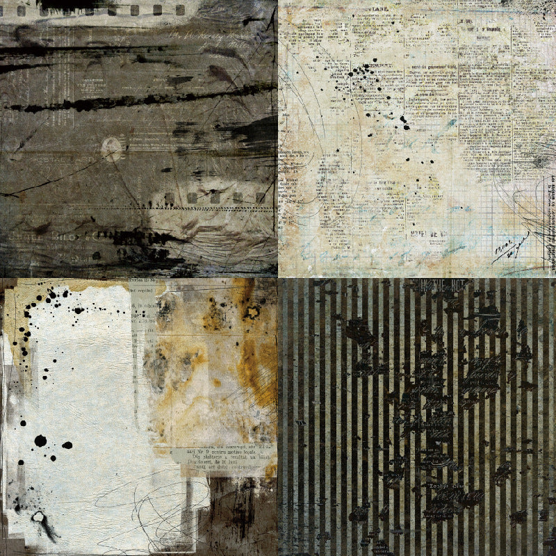 0608 Rustic Fusion Background Paper R2450A -24Pcs each pack