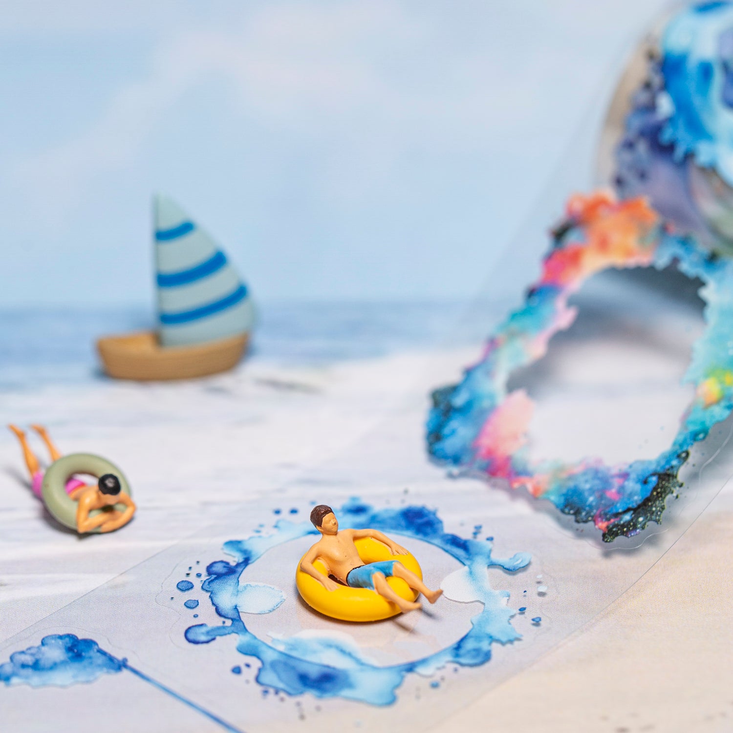 0730 Color border PET tape *pre-cut -5CM*2M