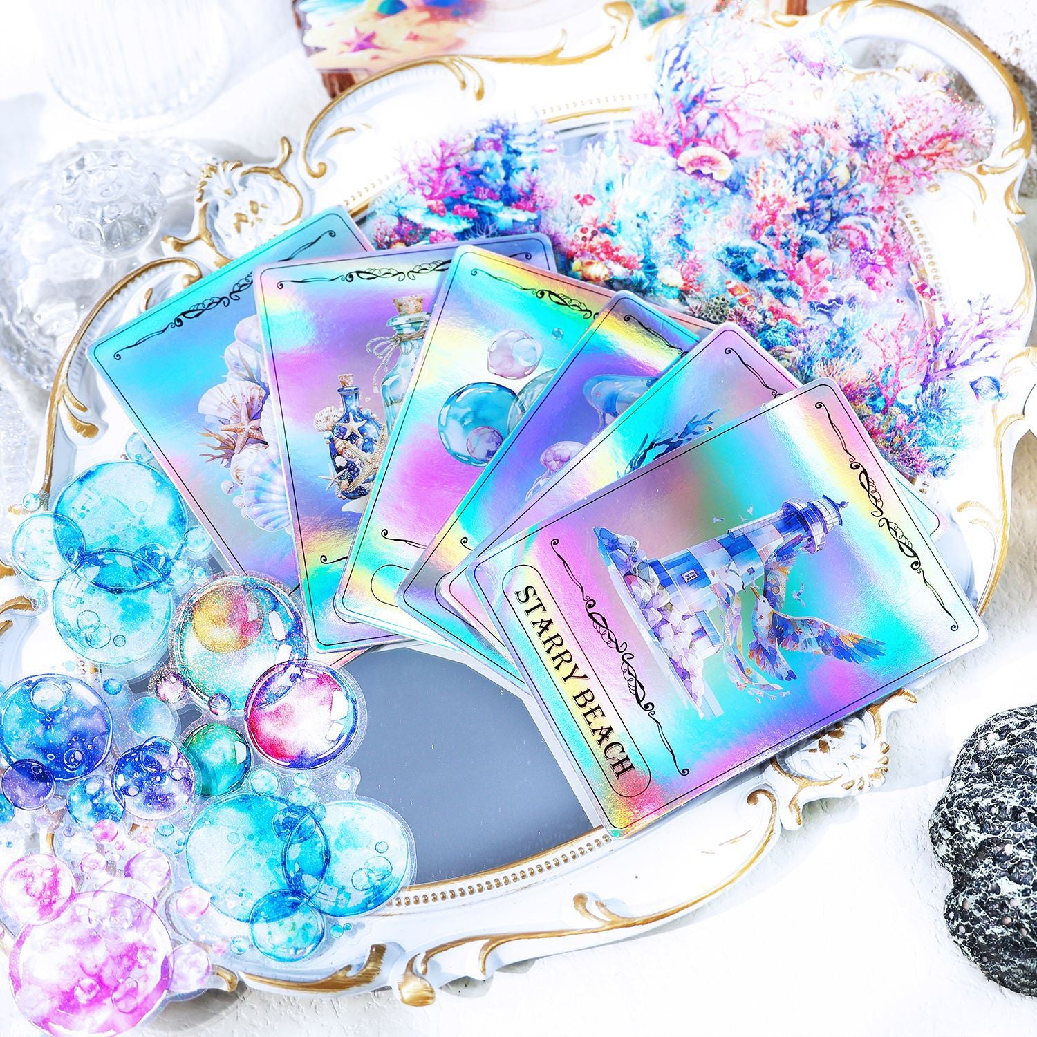 0426 Ocean Melody Series Sticker-30Pcs each pack