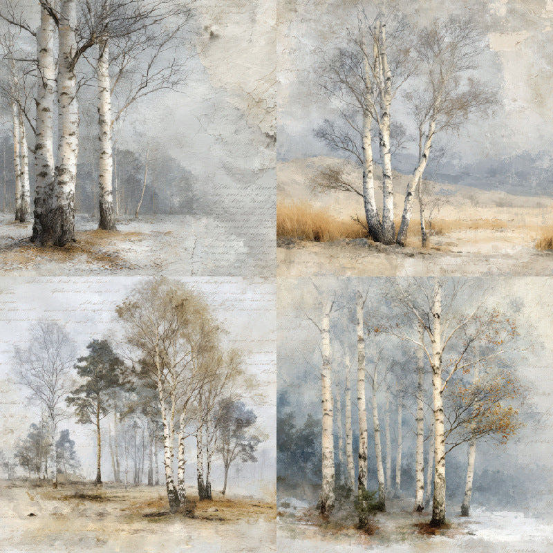 1024 Winter woods paper R2477A -24Pcs each pack