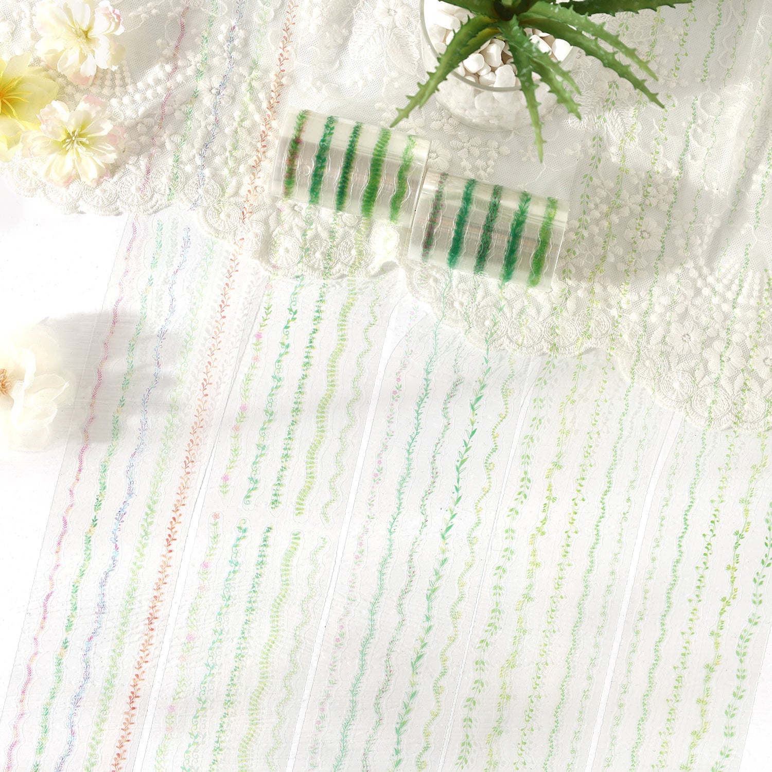 0703 Symphony ribbon PET Tape Set *pre-cut 4 rolls 6cm*2m