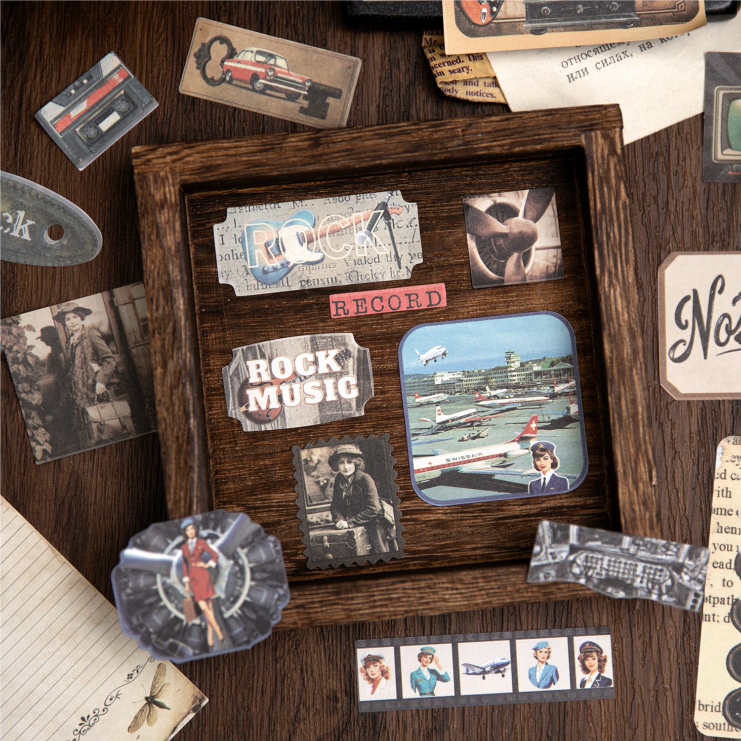 0524 Vintage Film sticker pack -10Pcs each pack