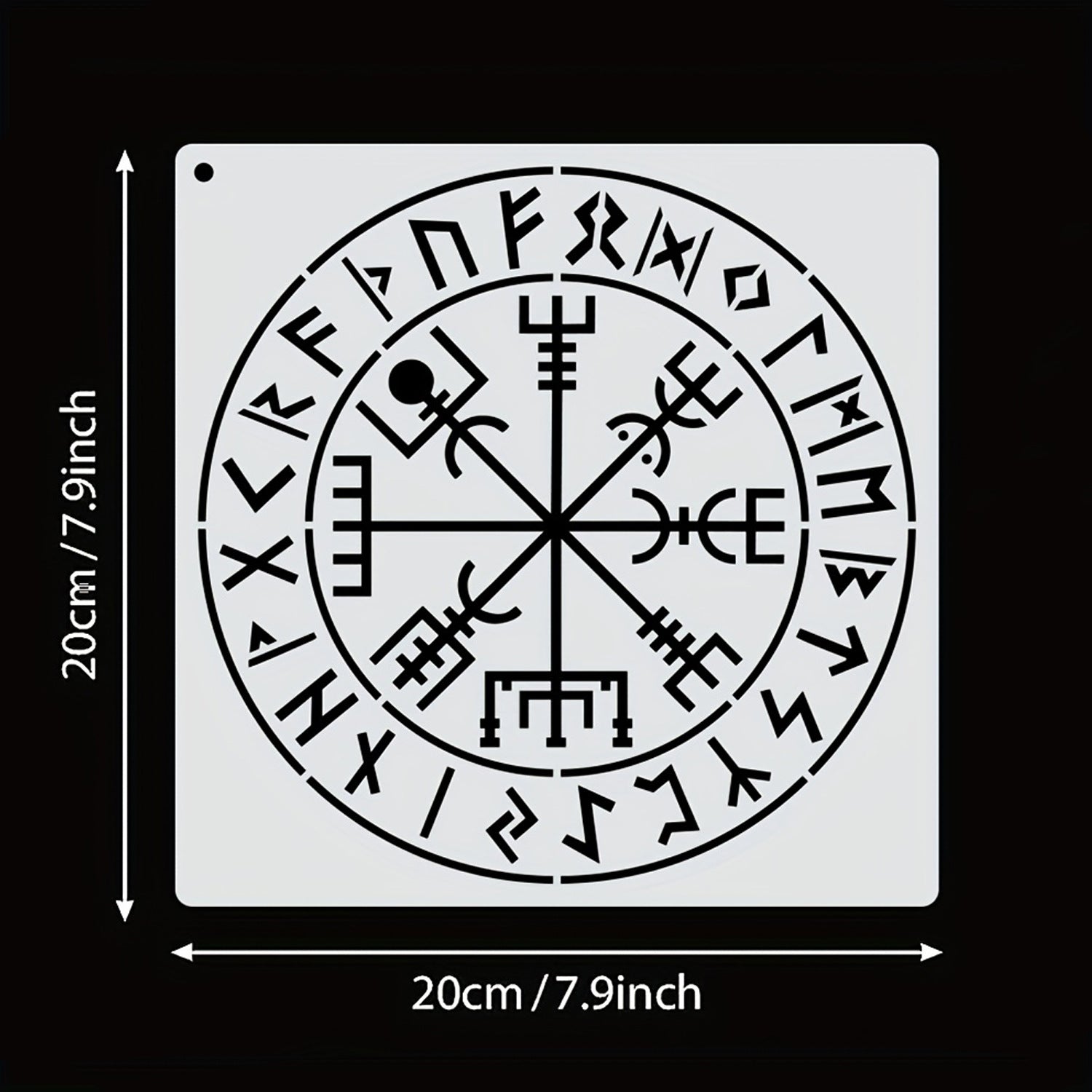 Viking Pattern stencil 1 pack 9 pcs