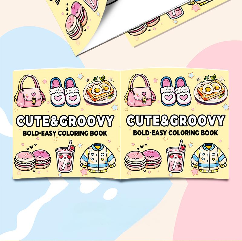 0521 Cute & groovy coloring book
