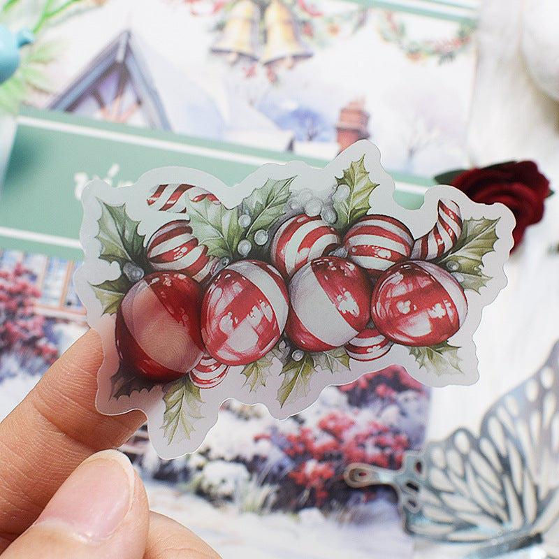 Candy cane sticker