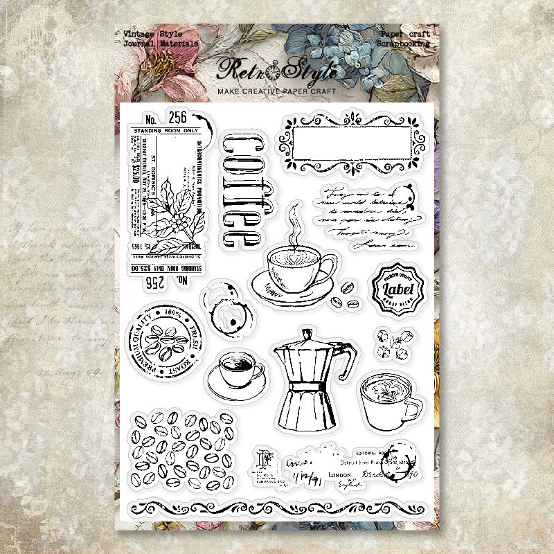 1117 Coffee Clear Stamp 15cm*20cm