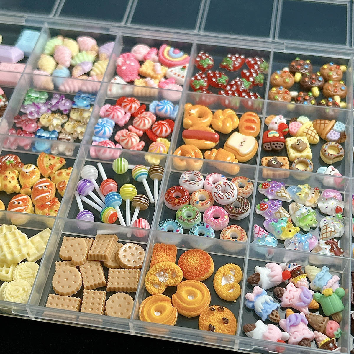 Resin Mini Desserts & Snacks charms set
