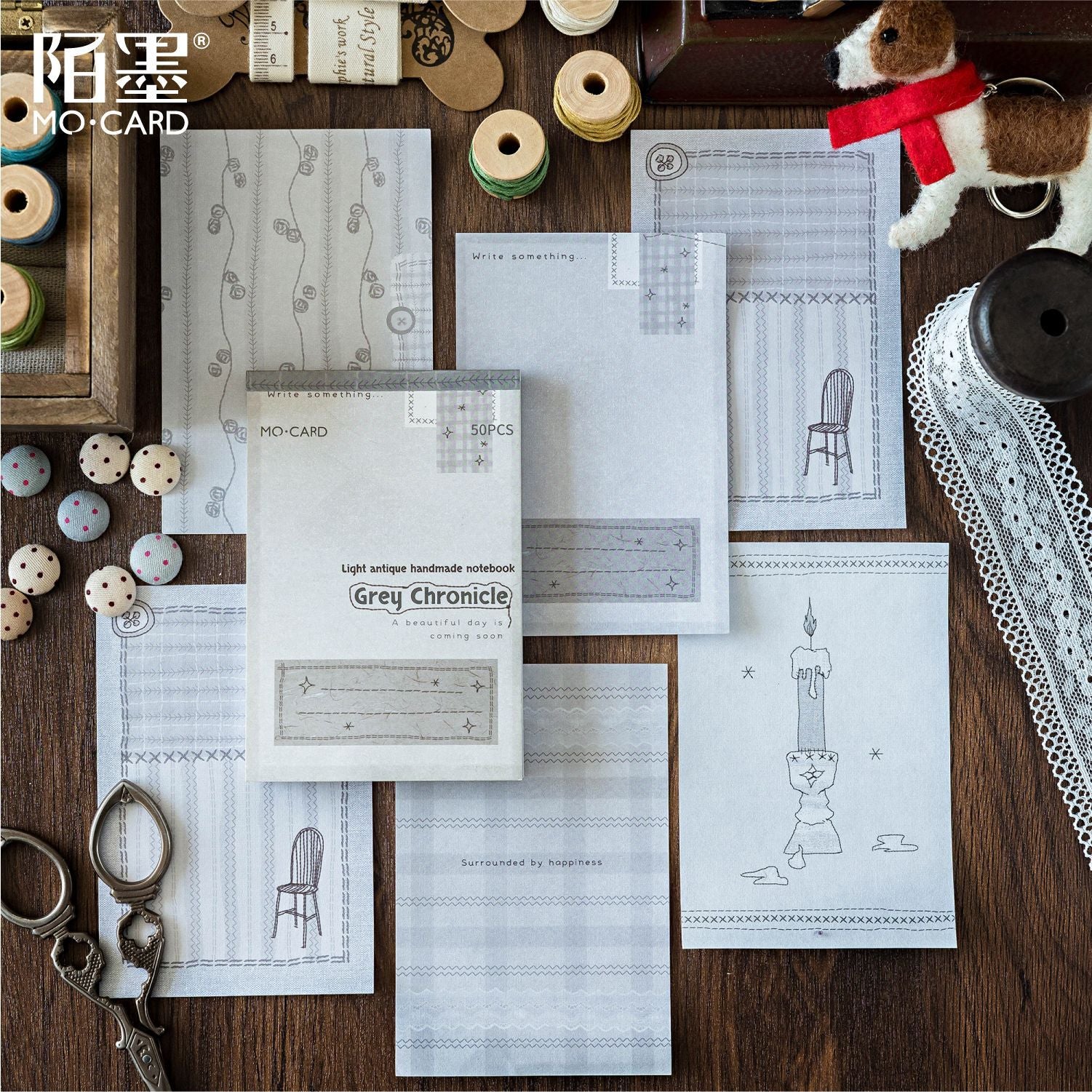 0403 Sewing time Series Paper-50Pcs each pack